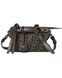 Fendi - By The Way Soft Mini Ff Zucca Jacquard And Leather Mini-Bag - Lyst