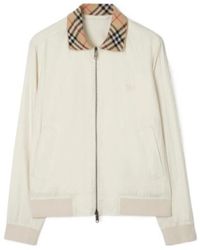 Burberry - Gabardine Glenfields Harrington Jacket - Lyst
