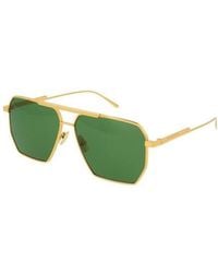 Bottega Veneta - Eyewear Pilot Frame Sunglasses - Lyst