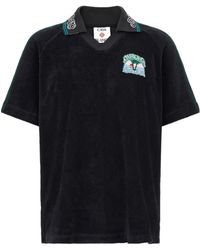 CASABLANCA - Towelling Jacquard Polo Shirt - Lyst