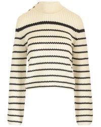 forte_forte - Striped High-Neck Jumper - Lyst
