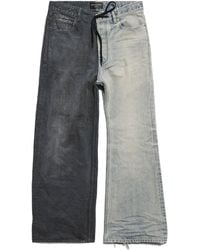 Balenciaga - Fifty-Fifty Mid-Waist Jeans - Lyst