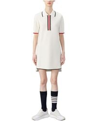 Thom Browne - Rwb-Stripe Virgin Wool Dress - Lyst