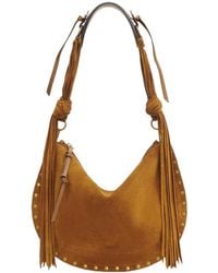 Isabel Marant - Oskan Soft Studded Shoulder Bag - Lyst