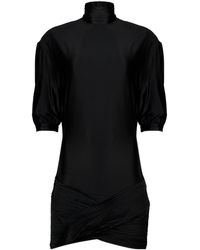 Rabanne - Mini Dress With Ruched Details - Lyst