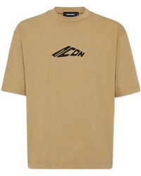 DSquared² - Icon Logo Printed Crewneck T-Shirt - Lyst