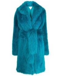 Bottega Veneta - Shearling Long-Sleeved Coat - Lyst