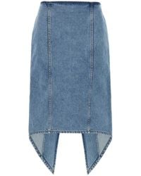 JW Anderson - Rear Slit Midi Skirt - Lyst