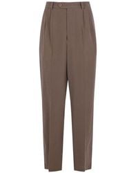 Magliano - Pleated Straight Leg Pants - Lyst