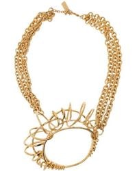 Chloé - Chloé Tulip Sculptural Chain Necklace - Lyst