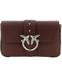 Pinko - Love Birds Buckled Mini Shoulder Bag - Lyst
