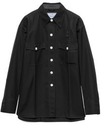 Prada - Gabardine Shirt - Lyst