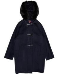 Max Mara - Woolly Collar Hooded Coat - Lyst