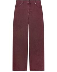 Golden Goose - Star Plaque Wide-Leg Jeans - Lyst