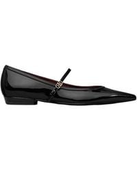 Tory Burch - Double T-Buckle Ballet Flats - Lyst