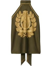 Burberry - B Crest Silk Scarf Top - Lyst