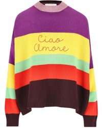Giada Benincasa - Ciao Amore Stripe Knitted Sweater - Lyst