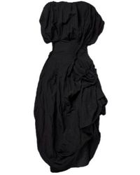 Magda Butrym - Draped Cotton-Blend Cocktail Dress - Lyst
