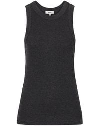 Agolde - Leigh Ribbed Jersey Tank Top - Lyst
