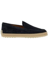 Tod's - Logo Debossed Slip-On Espadrilles - Lyst