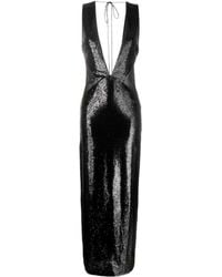 RED Valentino - Sequin-Embellished Maxi Dress - Lyst