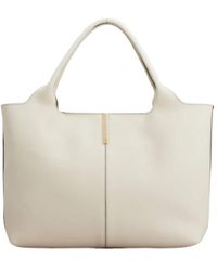 Tod's - Logo Plaque Medium-Small Shopping Bag - Lyst