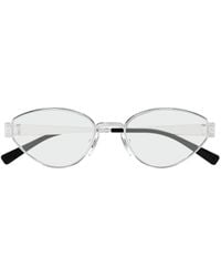Gucci - Eyewear Oval Frame Glasses - Lyst