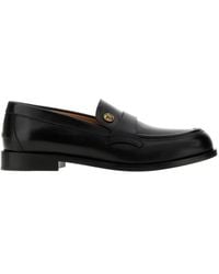 Versace - Manu Round Toe Loafers - Lyst