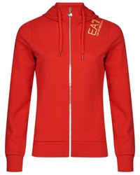 EA7 - Hoded Zipper Casual Jacket - Lyst