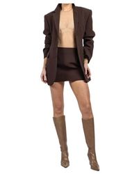 Wardrobe NYC - Contour Mini Skirt - Lyst