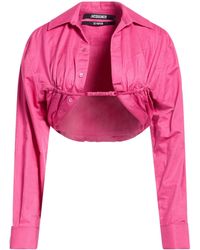 Jacquemus - Fuchsia Shirt Cotton, Linen - Lyst