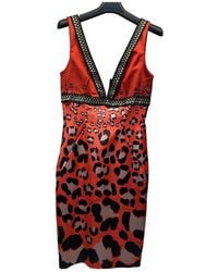 Just Cavalli - V-Neck Sleeveless Dress - Lyst