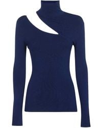 Dondup - Cut-Out Turtleneck Knitted Top - Lyst