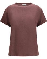 Brunello Cucinelli - Rolled-Sleeve T-Shirt - Lyst