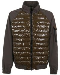 Herno - Quilted Panel Down Jacket - Lyst