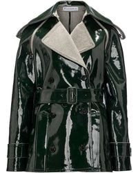 JW Anderson - Jw Anderson Coated Denim Short Trench Jacket - Lyst