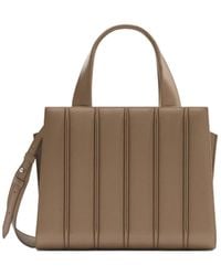 Max Mara - Whitney Ribbed-Leather Tote Bag - Lyst