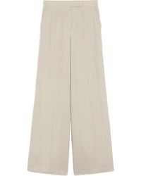 Max Mara - Pleat Detailed Wide Leg Trousers - Lyst