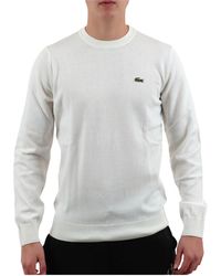 Lacoste - Logo Embroidered Crewneck Sweatshirt - Lyst