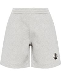 Moncler - Logo Patch Sweat Shorts - Lyst