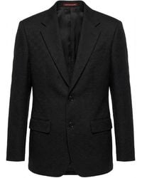 Gucci - Gg Cotton Blend Canvas Jacket - Lyst