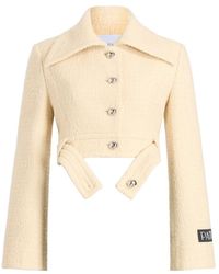 Patou - Belted Cropped Jacket - Lyst
