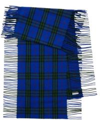 Burberry - Check-Pattern Fringed-Edge Scarf - Lyst