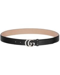 Gucci - Gg Running Leather Belt - Lyst