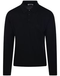 Roberto Collina - Long-Sleeve Knitted Polo Shirt - Lyst