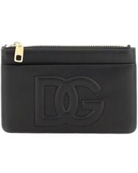 Dolce & Gabbana - Logo Embossed Zipped Wallet - Lyst