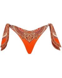 Zimmermann - Mahon Scarf Tie Bikini Briefs - Lyst