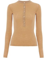 Chloé - Chloé Crewneck Knitted Top - Lyst