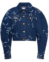 Nina Ricci - Printed Denim Jacket - Lyst