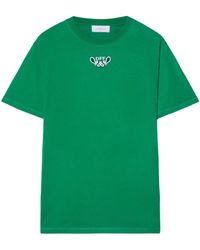 Off-White c/o Virgil Abloh - Logo Printed Crewneck T-Shirt - Lyst